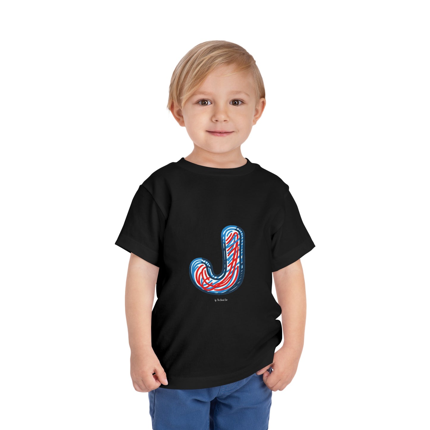 Scribbles (Letter J) T-Shirt - Toddler Short Sleeve Tee
