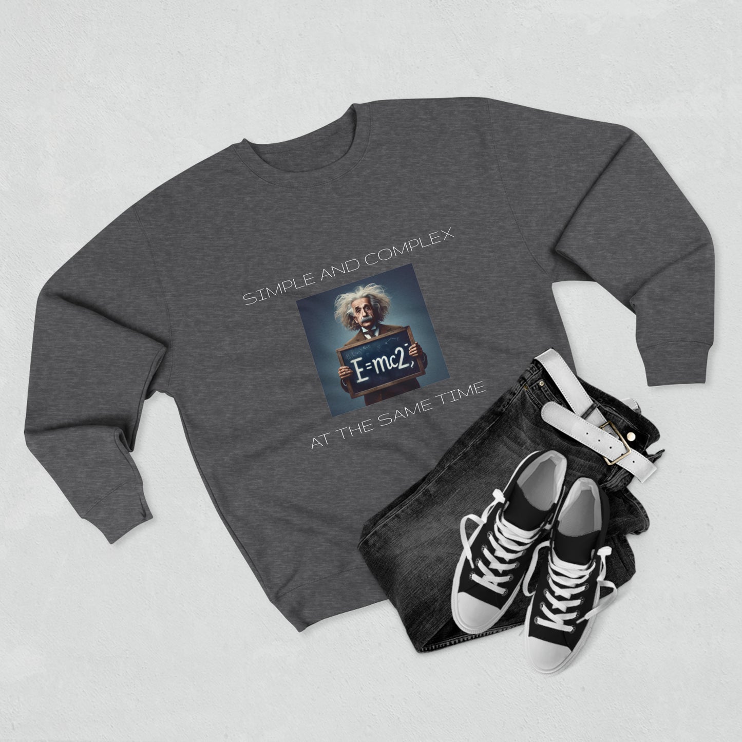 Simple And Complex At The Same Time - Unisex Crewneck Sweatshirt