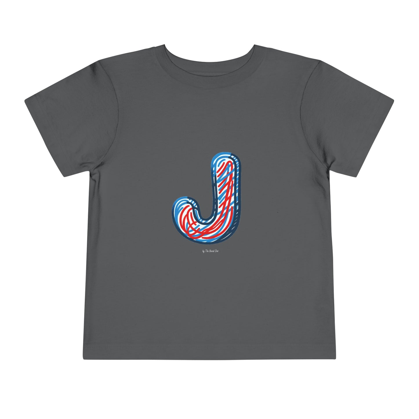 Scribbles (Letter J) T-Shirt - Toddler Short Sleeve Tee