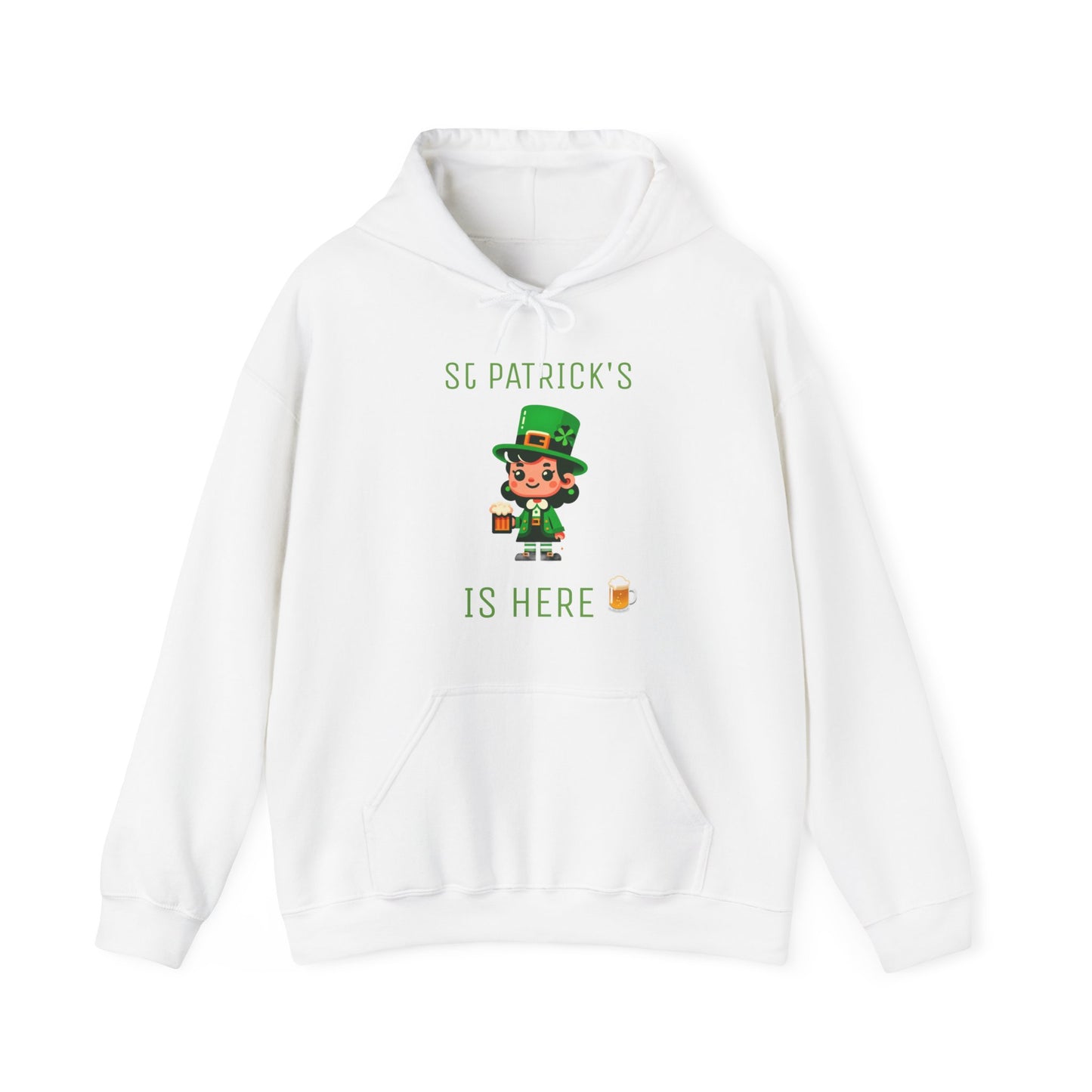Saint Patrick's Is Here Female - Unisex Heavy Blend™ Hooded Sweatshirt