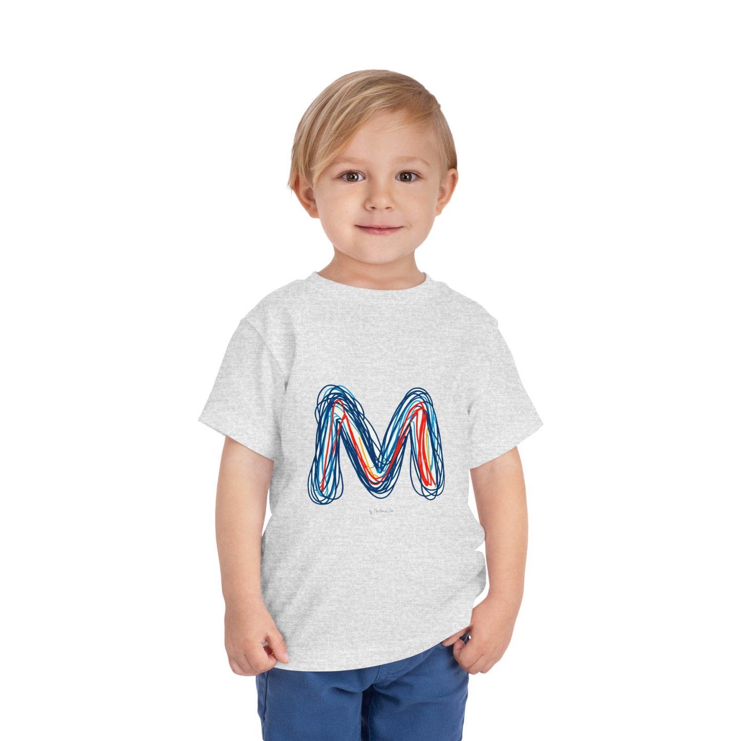 Scribbles (Letter M) T-Shirt - Toddler Short Sleeve Tee