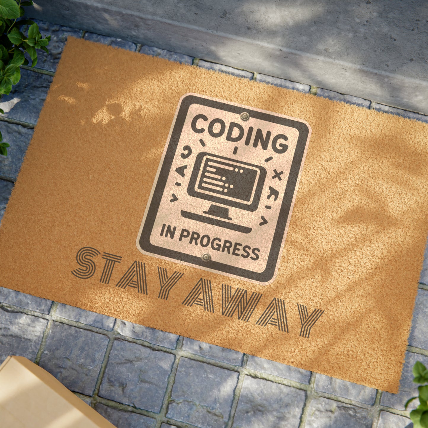 Coding In Progress Stay Away - Doormat