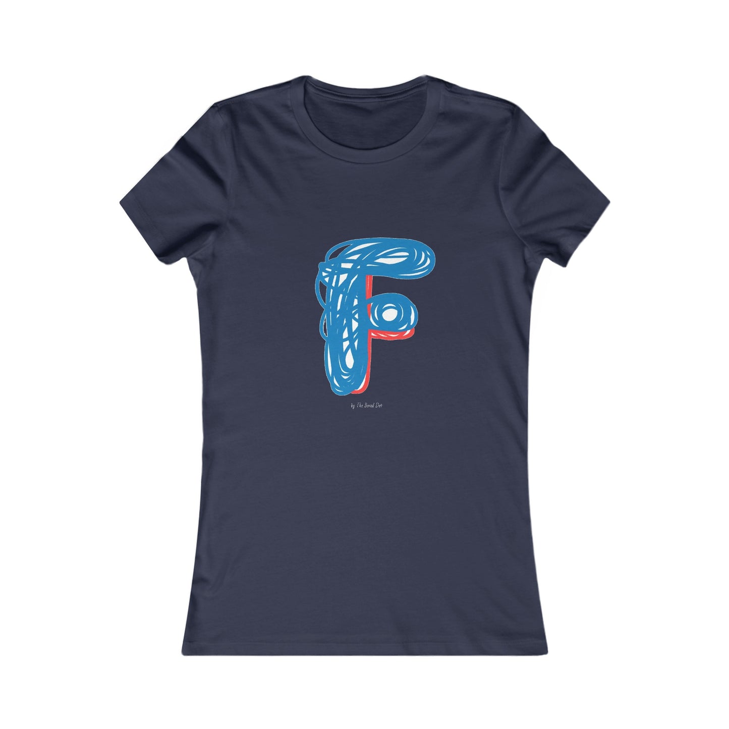 Scribbles (Letter F) T-shirt - Women's Favorite Tee