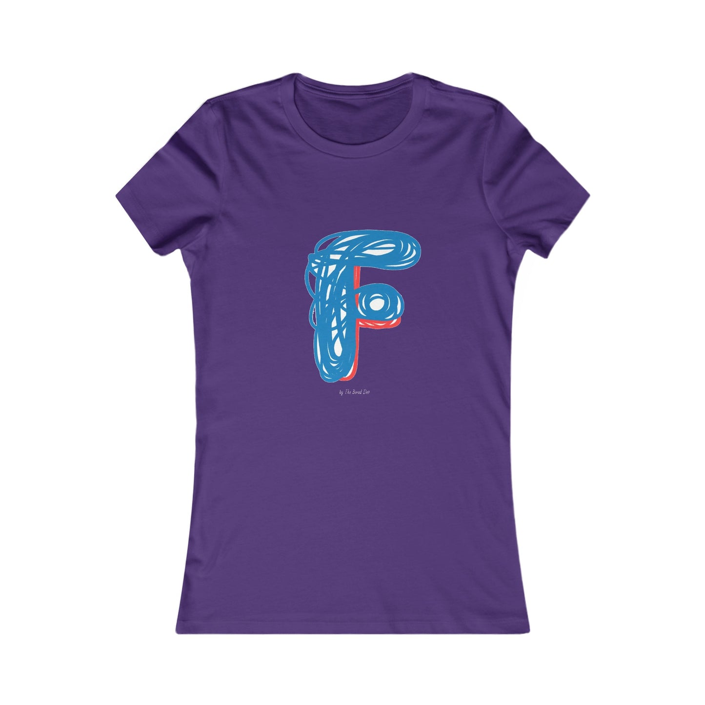 Scribbles (Letter F) T-shirt - Women's Favorite Tee