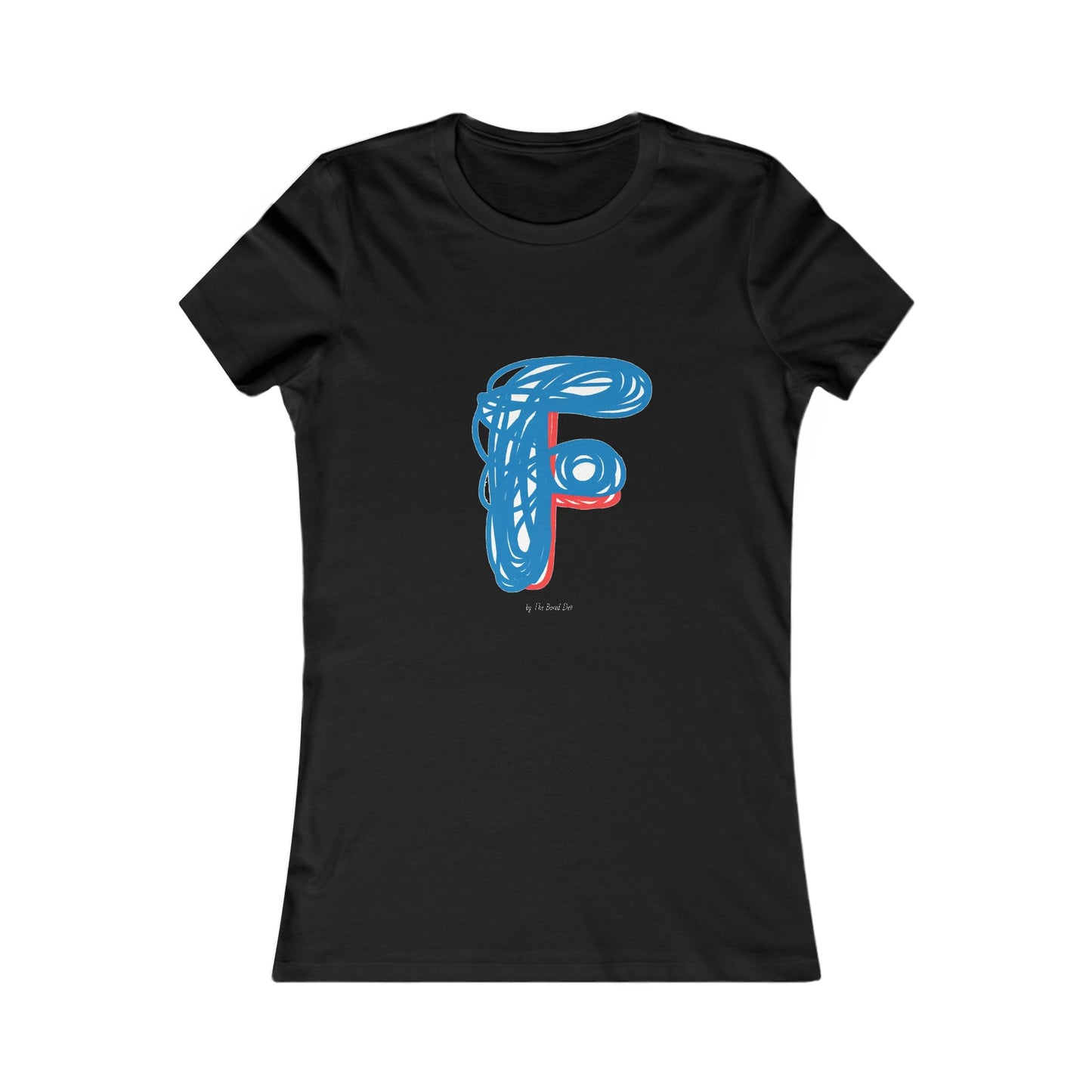 Scribbles (Letter F) T-shirt - Women's Favorite Tee