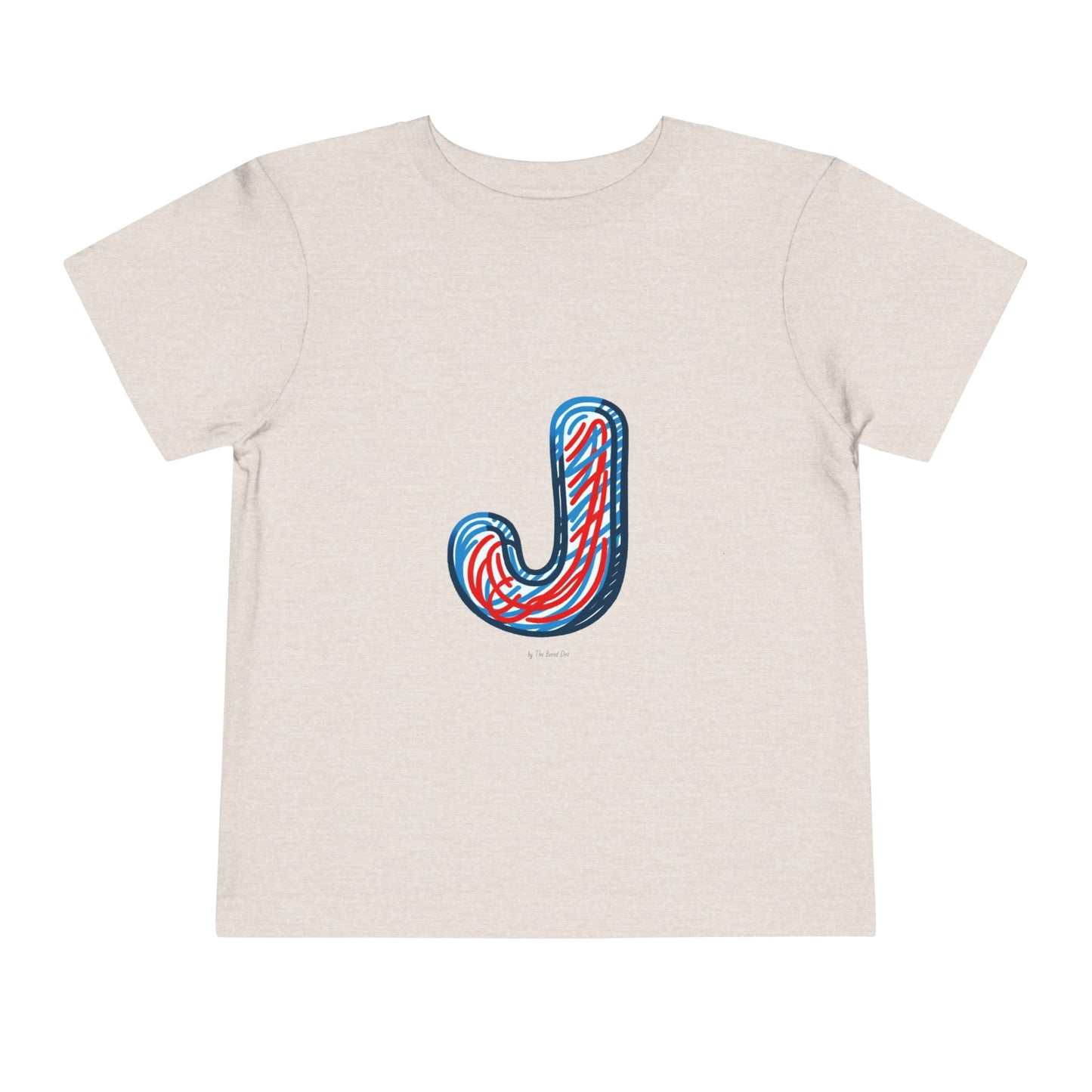 Scribbles (Letter J) T-Shirt - Toddler Short Sleeve Tee