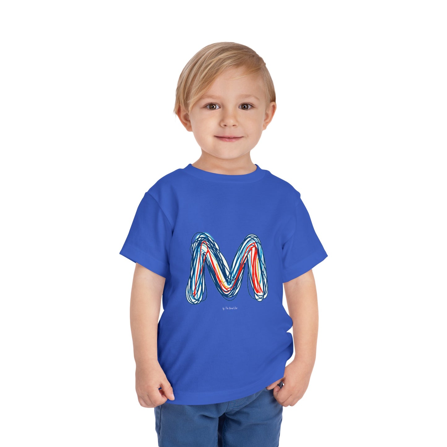 Scribbles (Letter M) T-Shirt - Toddler Short Sleeve Tee