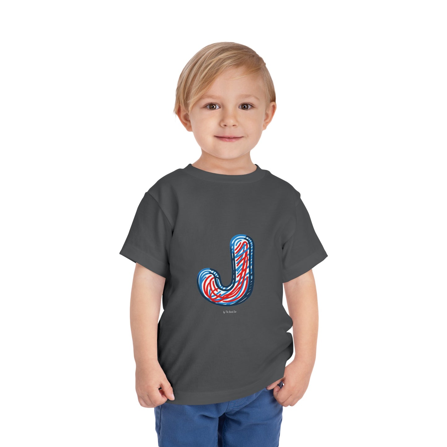 Scribbles (Letter J) T-Shirt - Toddler Short Sleeve Tee