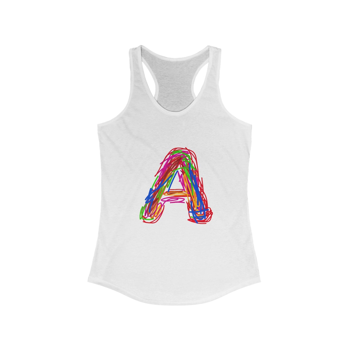 Scribbles (A) - Women's Ideal Racerback Tank