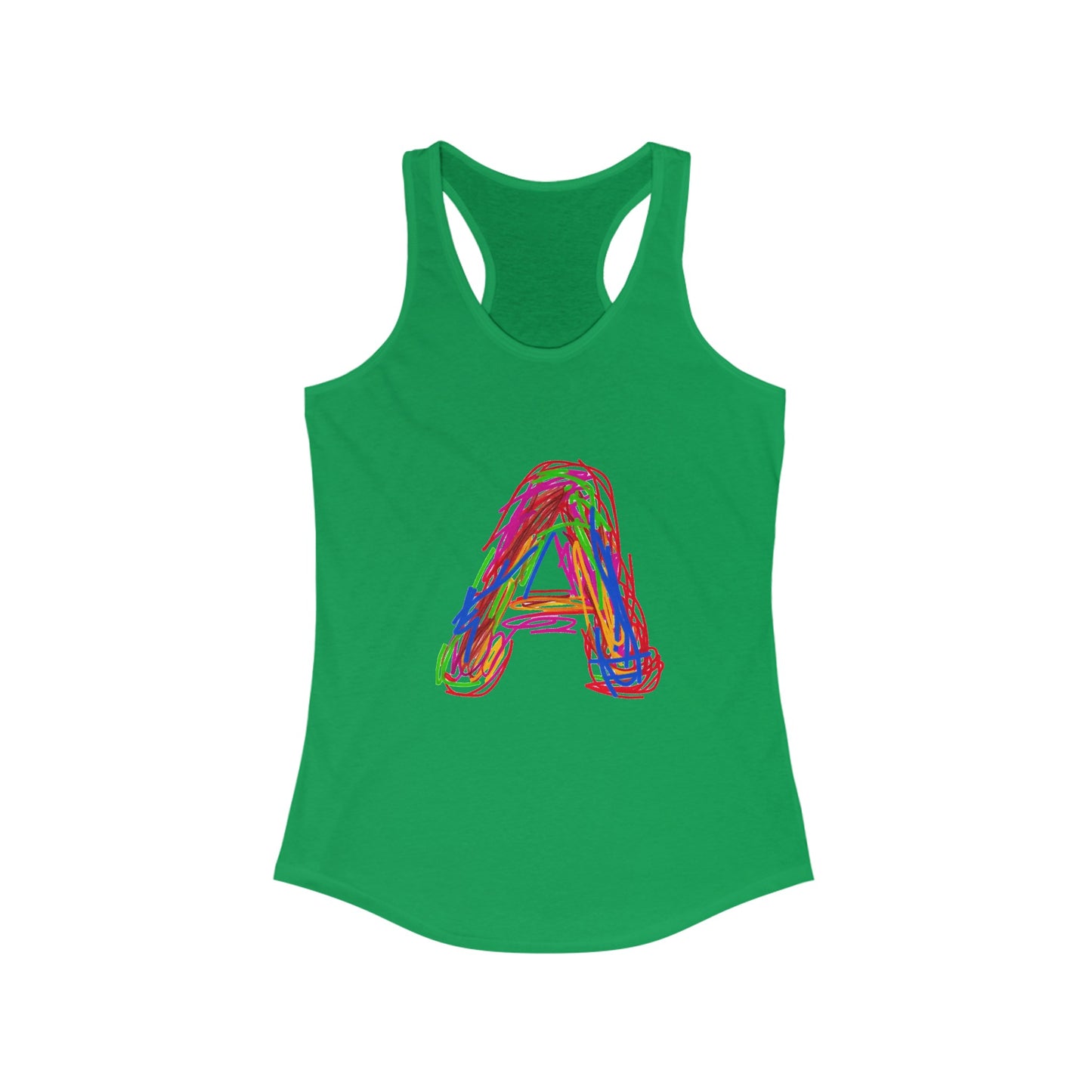 Scribbles (A) - Women's Ideal Racerback Tank