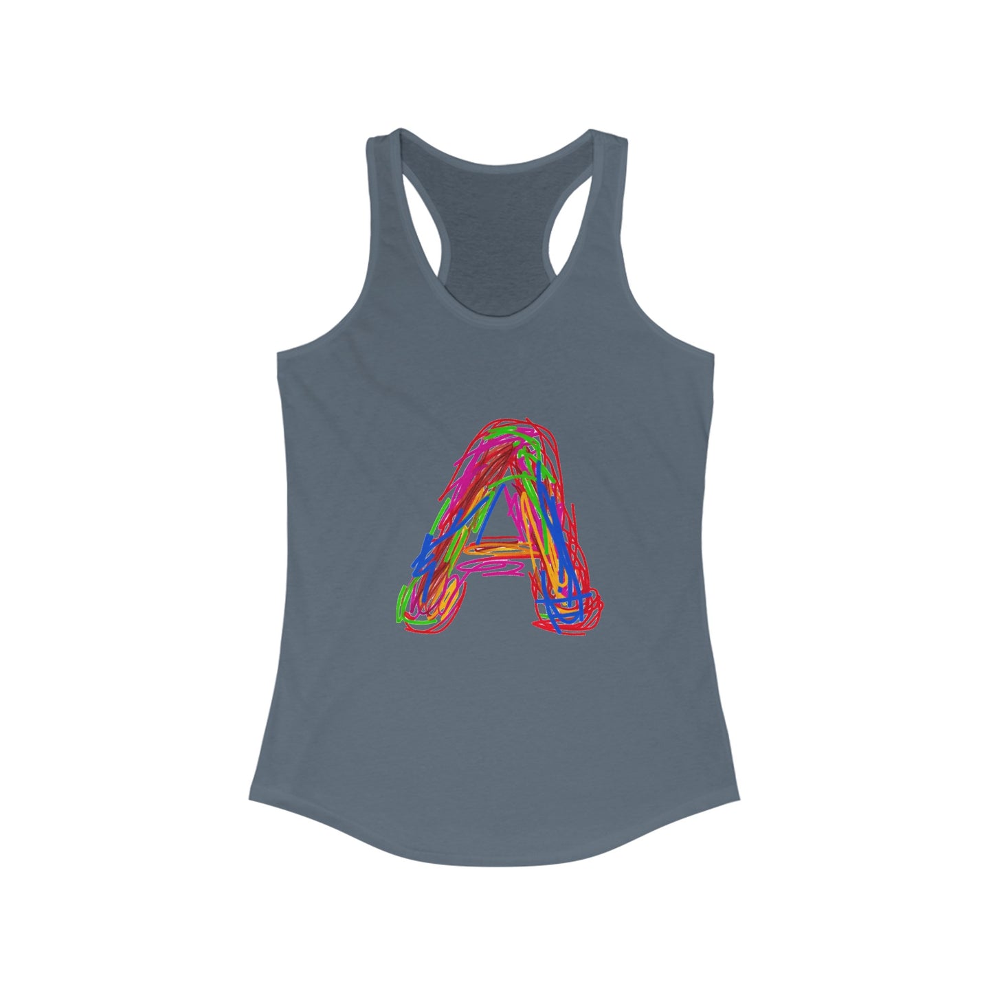 Scribbles (A) - Women's Ideal Racerback Tank