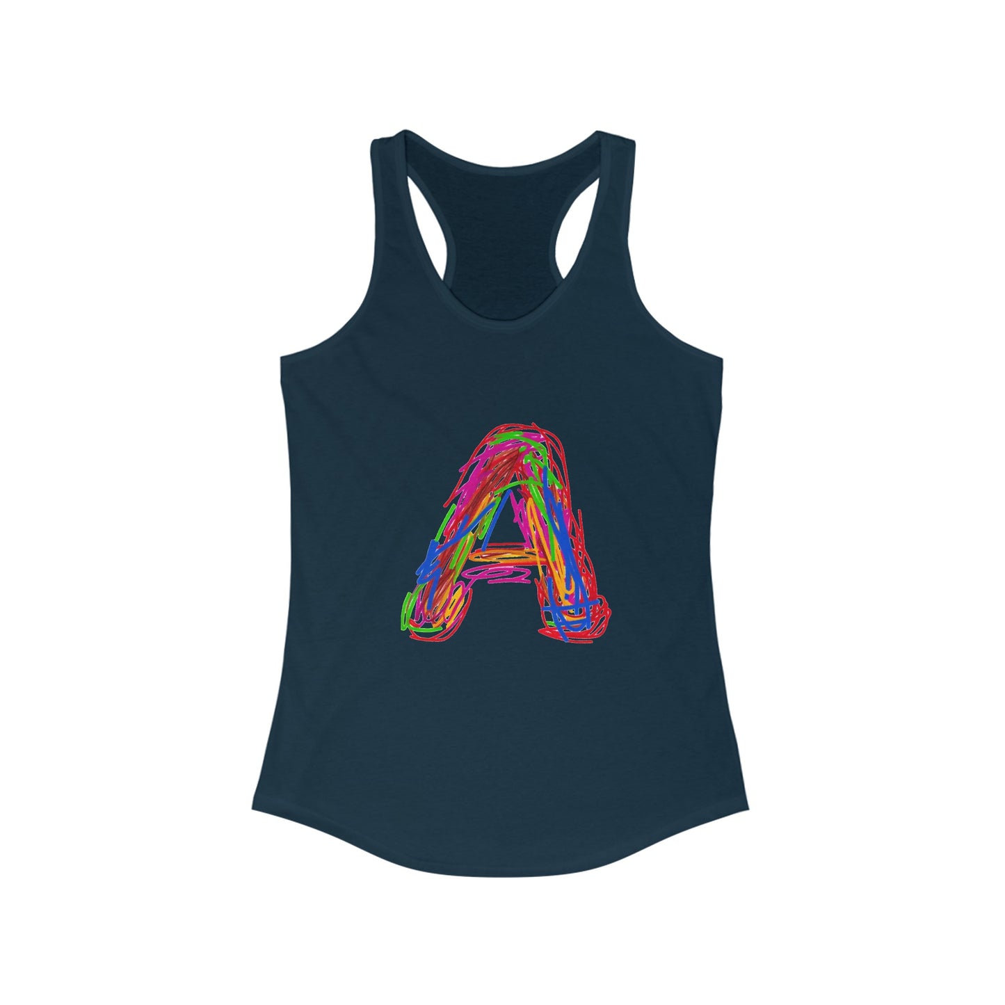 Scribbles (A) - Women's Ideal Racerback Tank