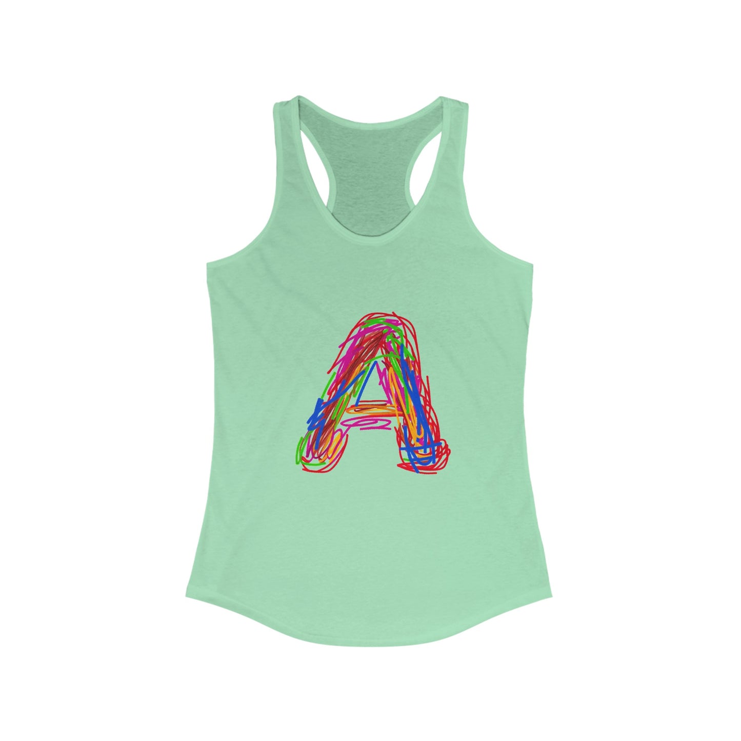Scribbles (A) - Women's Ideal Racerback Tank