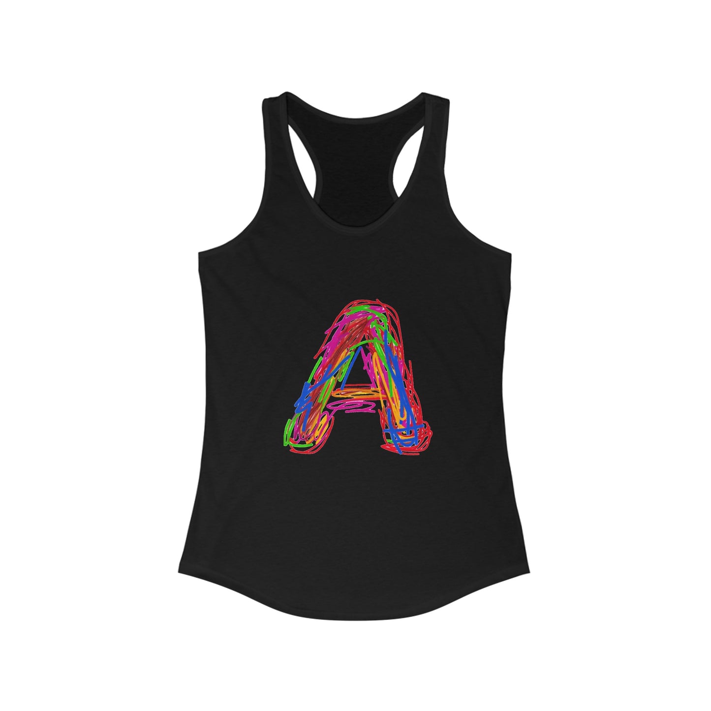Scribbles (A) - Women's Ideal Racerback Tank