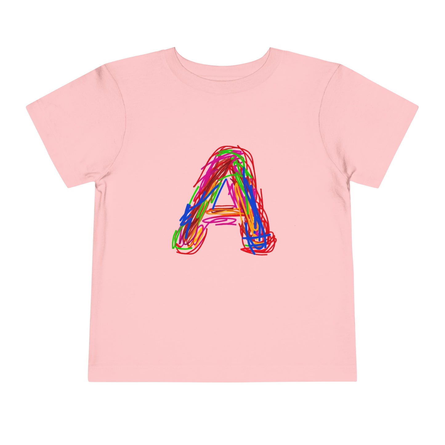 Scribbles (Letter A) T-Shirt - Toddler Short Sleeve Tee