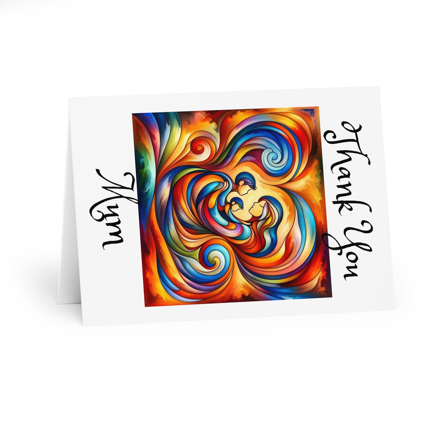 Thank You Mum (Colourful) - Greeting Cards (5 Pack)