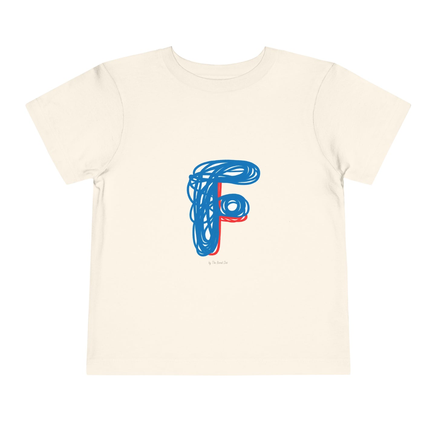 Scribbles (Letter F) T-Shirt - Toddler Short Sleeve Tee