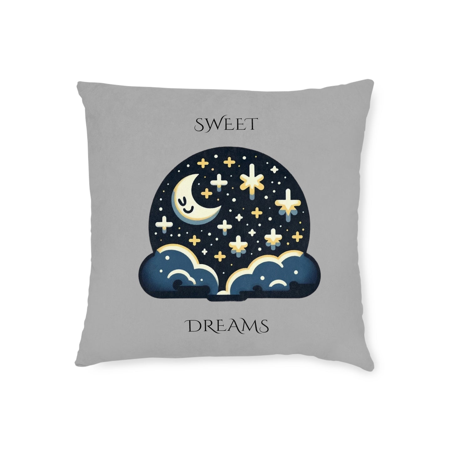 Sweet Dreams (Gray) - Square Pillow