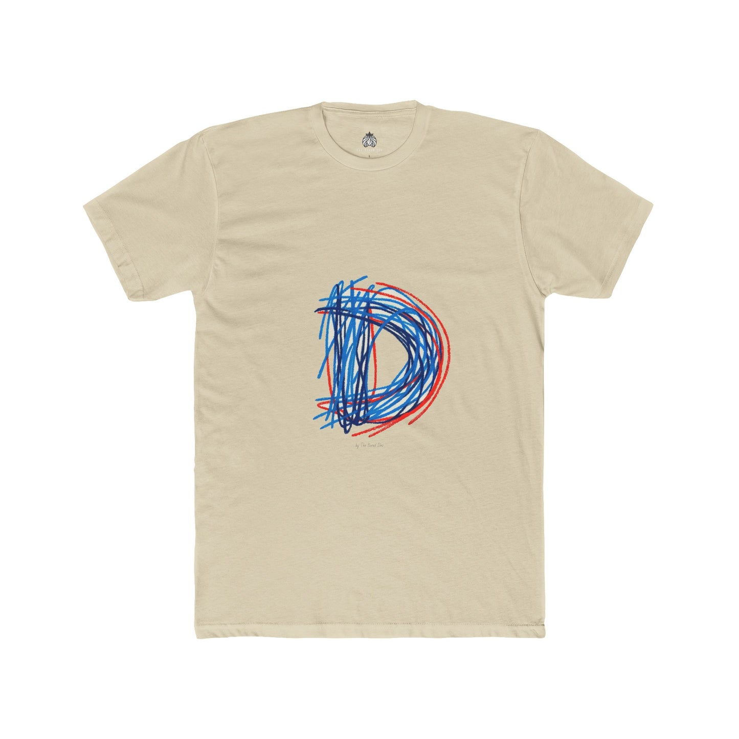 Scribbles (Letter D) T-Shirt - Men