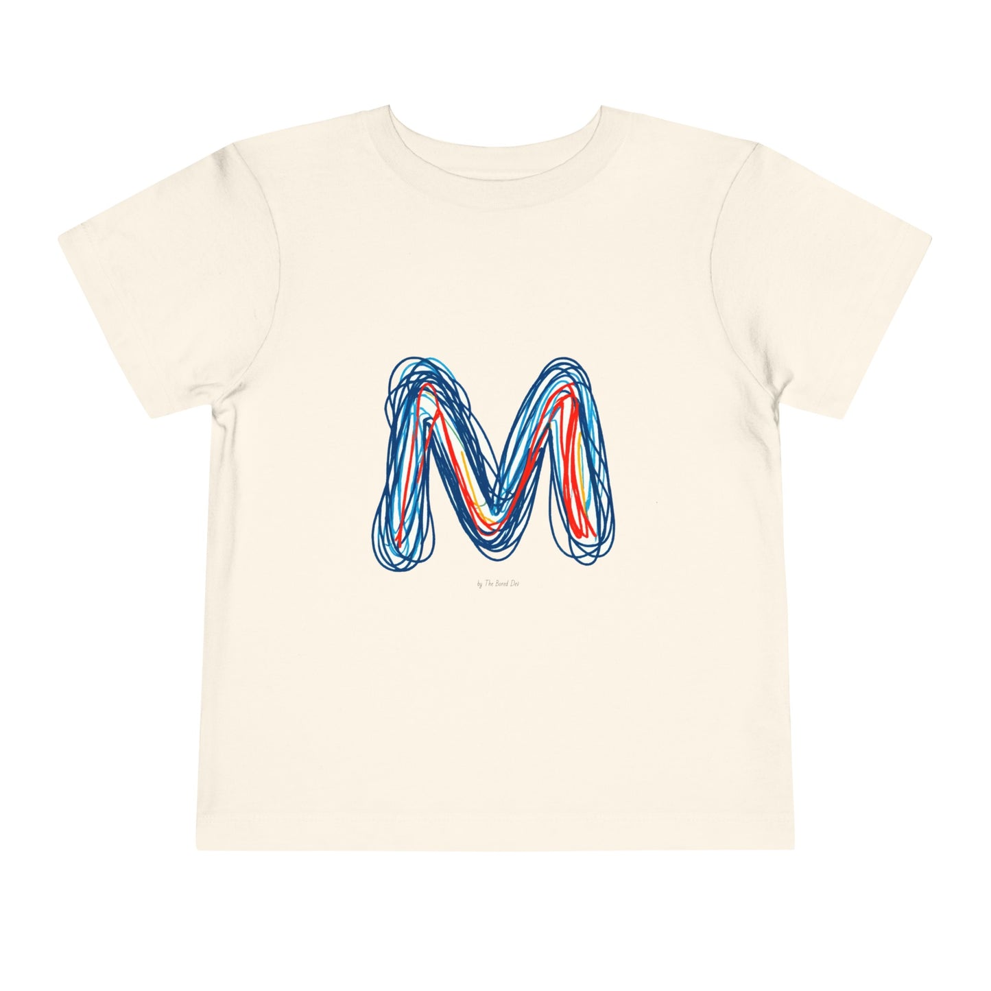 Scribbles (Letter M) T-Shirt - Toddler Short Sleeve Tee