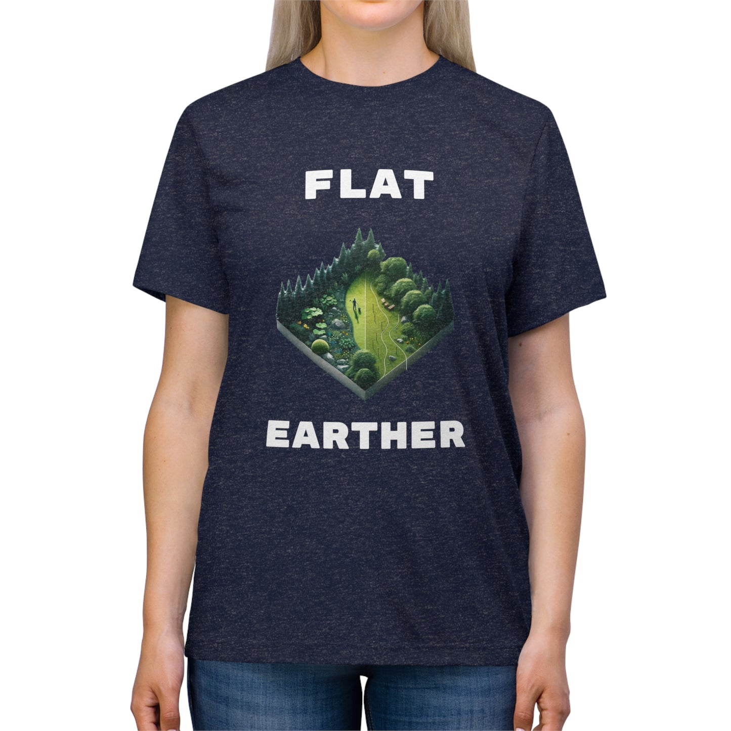 Flat Earther - Unisex Triblend Tee