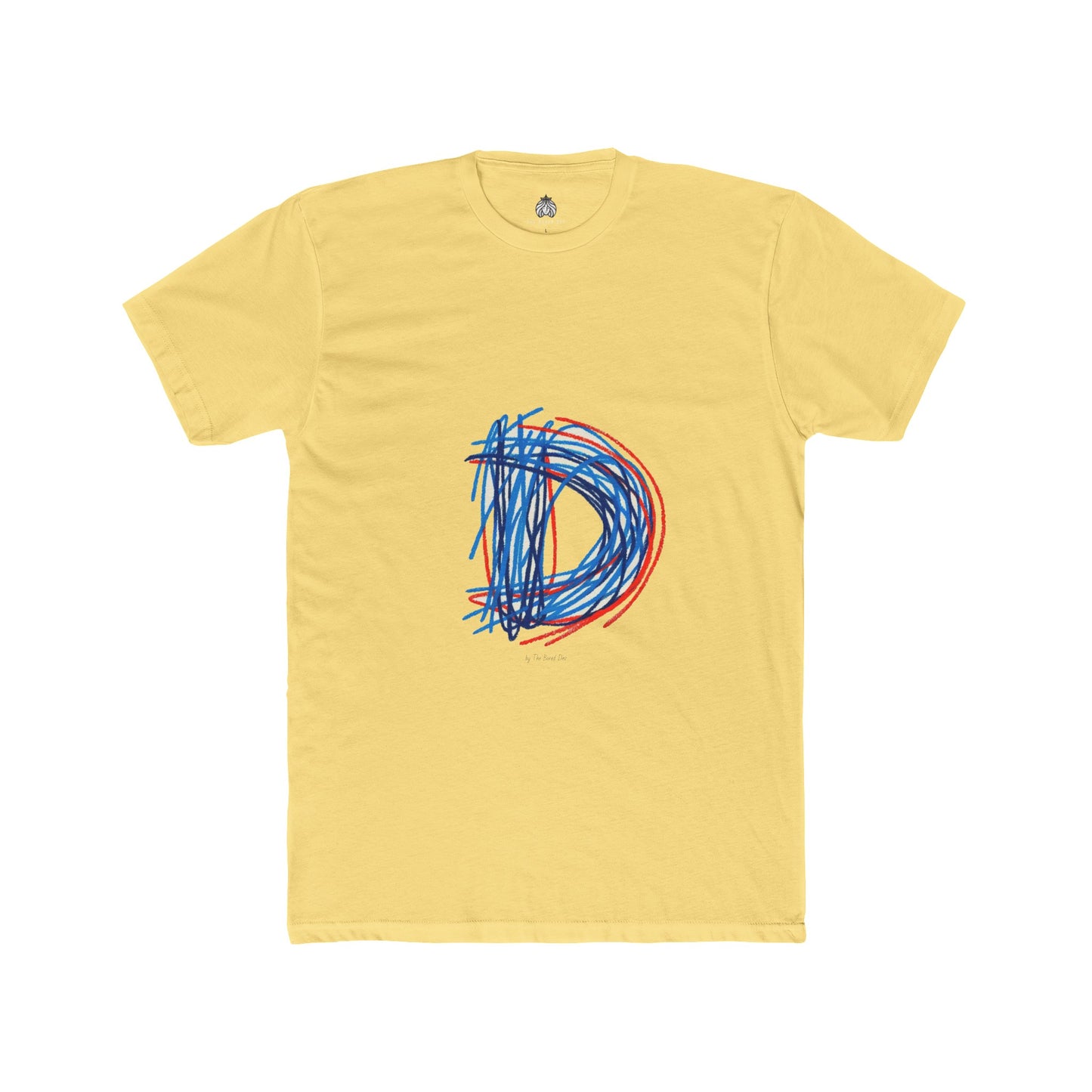 Scribbles (Letter D) T-Shirt - Men