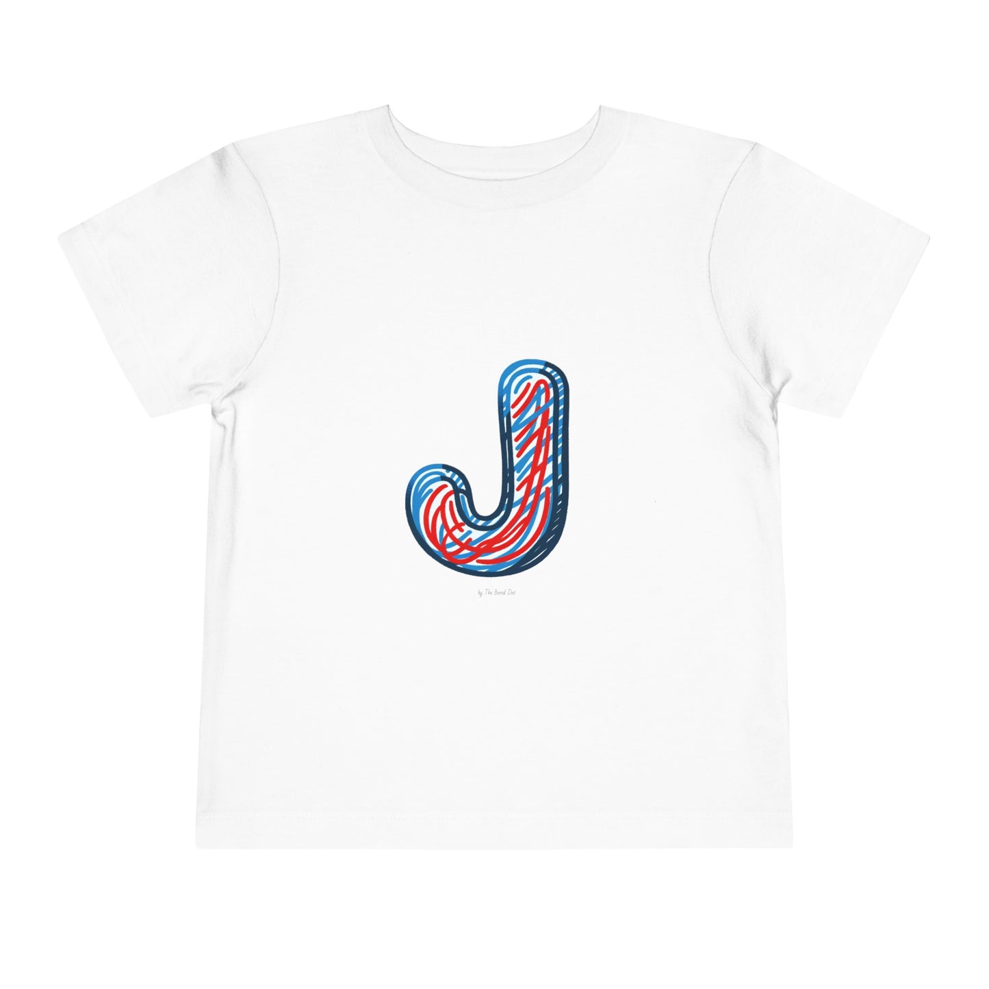 Scribbles (Letter J) T-Shirt - Toddler Short Sleeve Tee