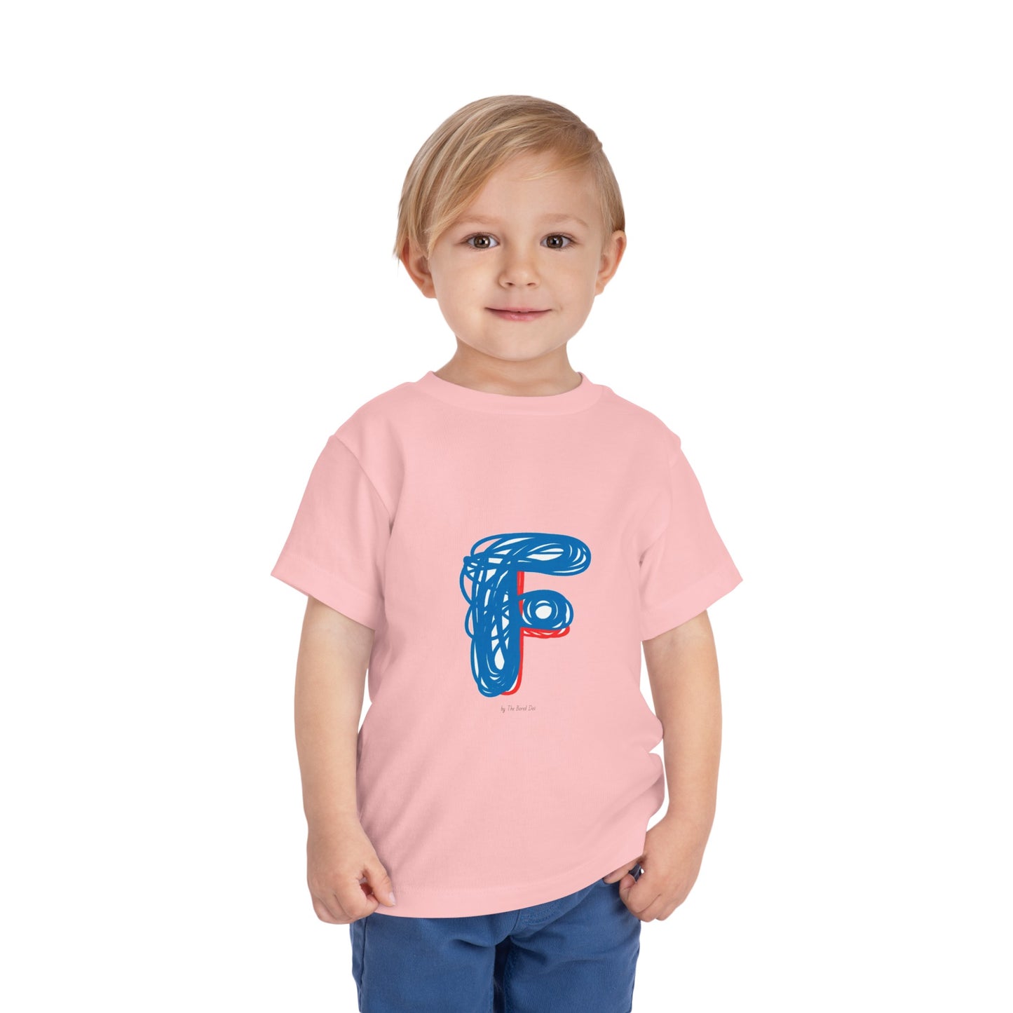 Scribbles (Letter F) T-Shirt - Toddler Short Sleeve Tee