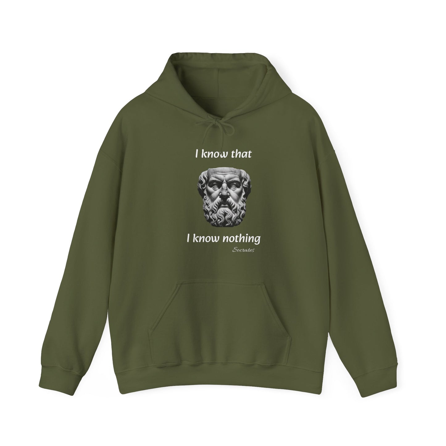 I Know That I Know Nothing (Socrates) - Unisex Heavy Blend™ Hooded Sweatshirt
