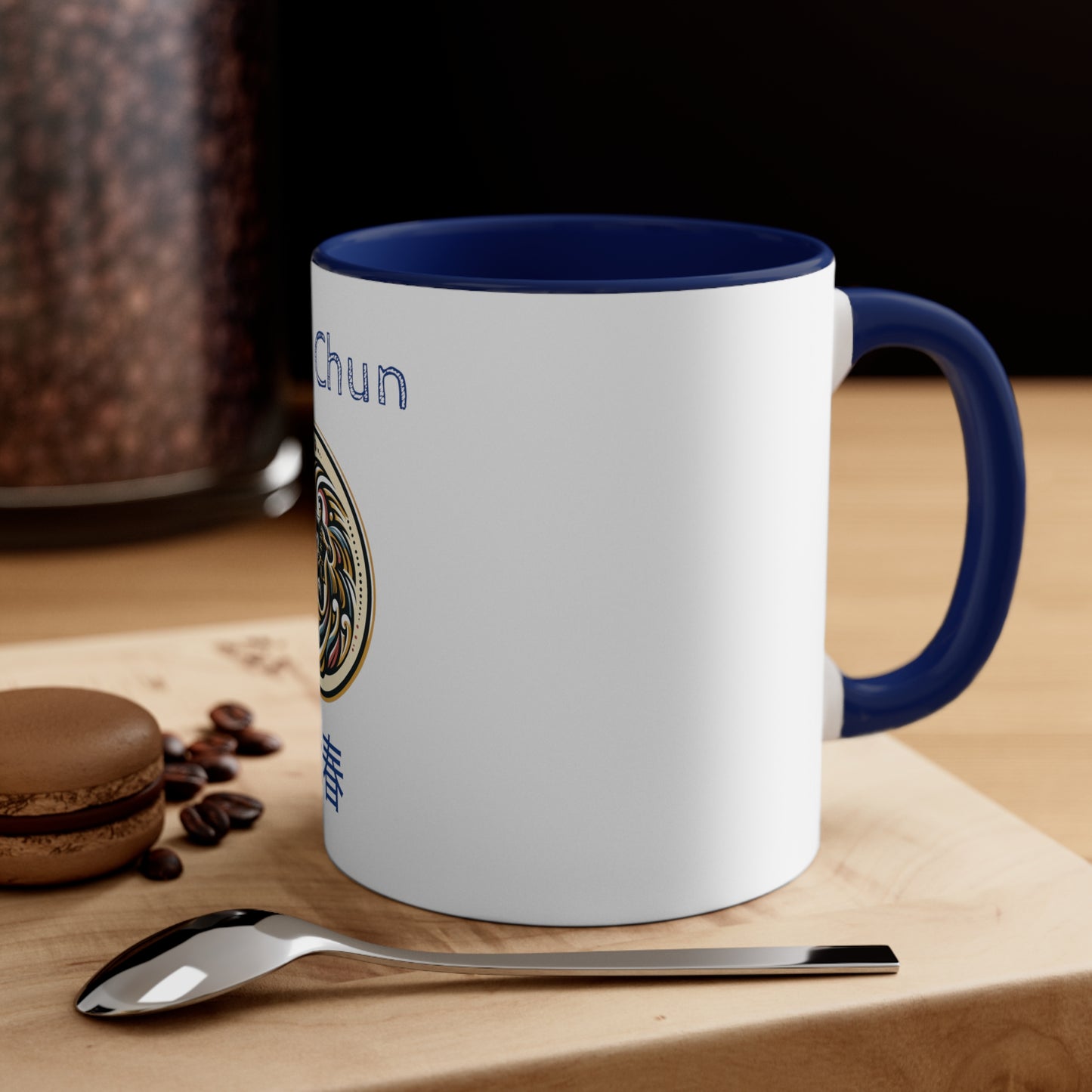 Wing Chun Colorful Emblem - Accent Coffee Mug, 11oz