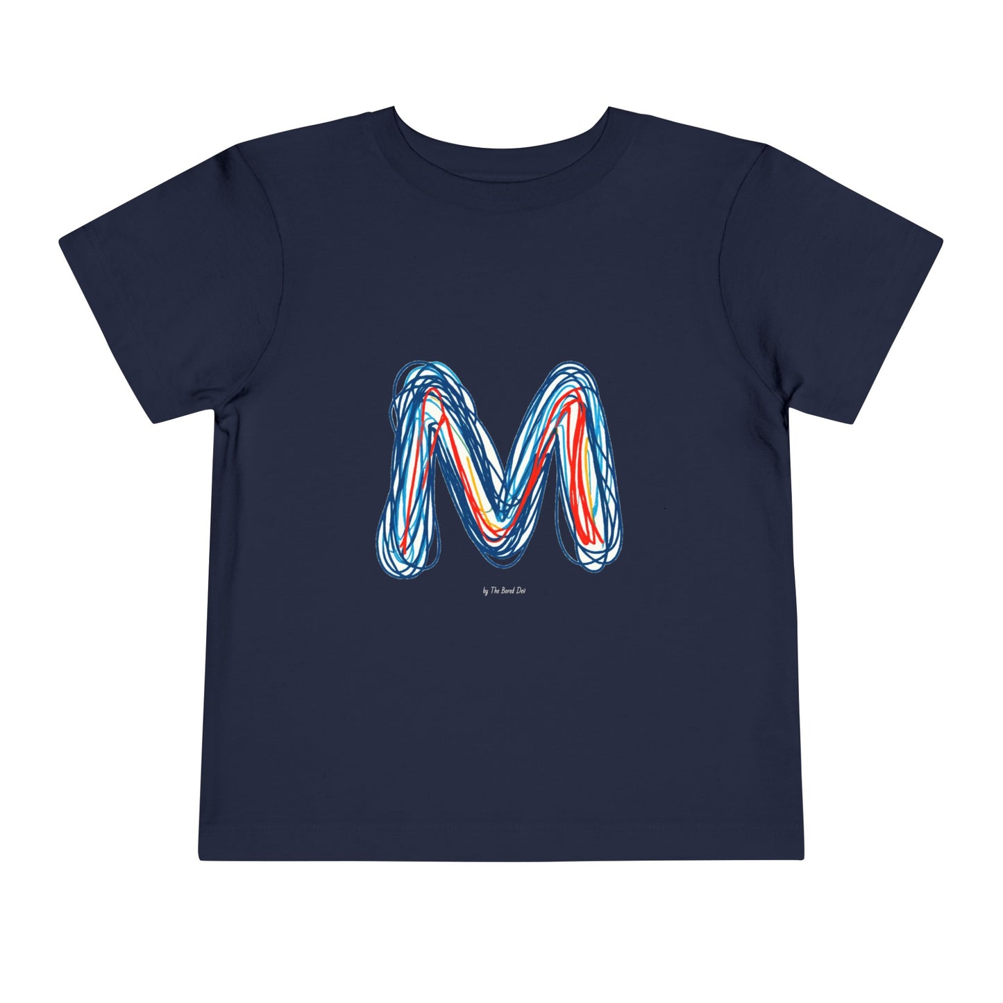 Scribbles (Letter M) T-Shirt - Toddler Short Sleeve Tee
