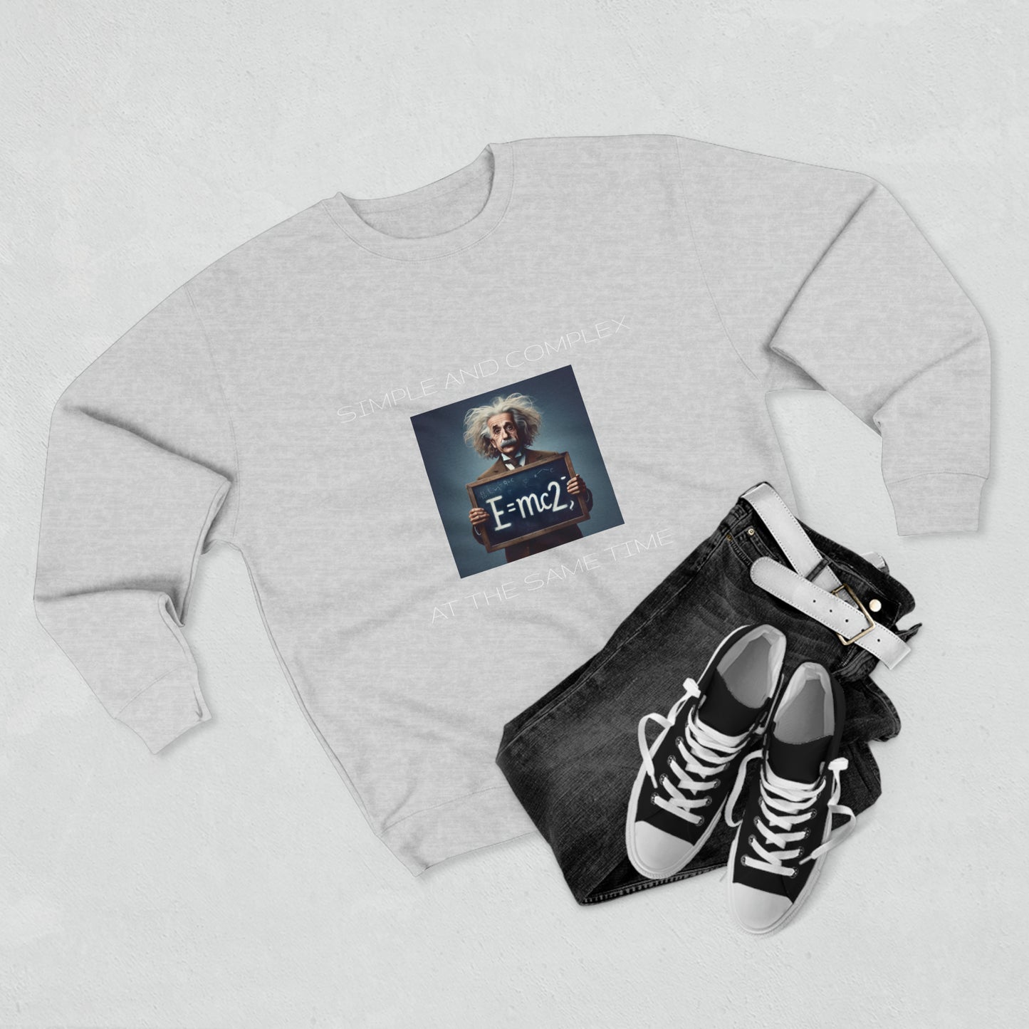 Simple And Complex At The Same Time - Unisex Crewneck Sweatshirt