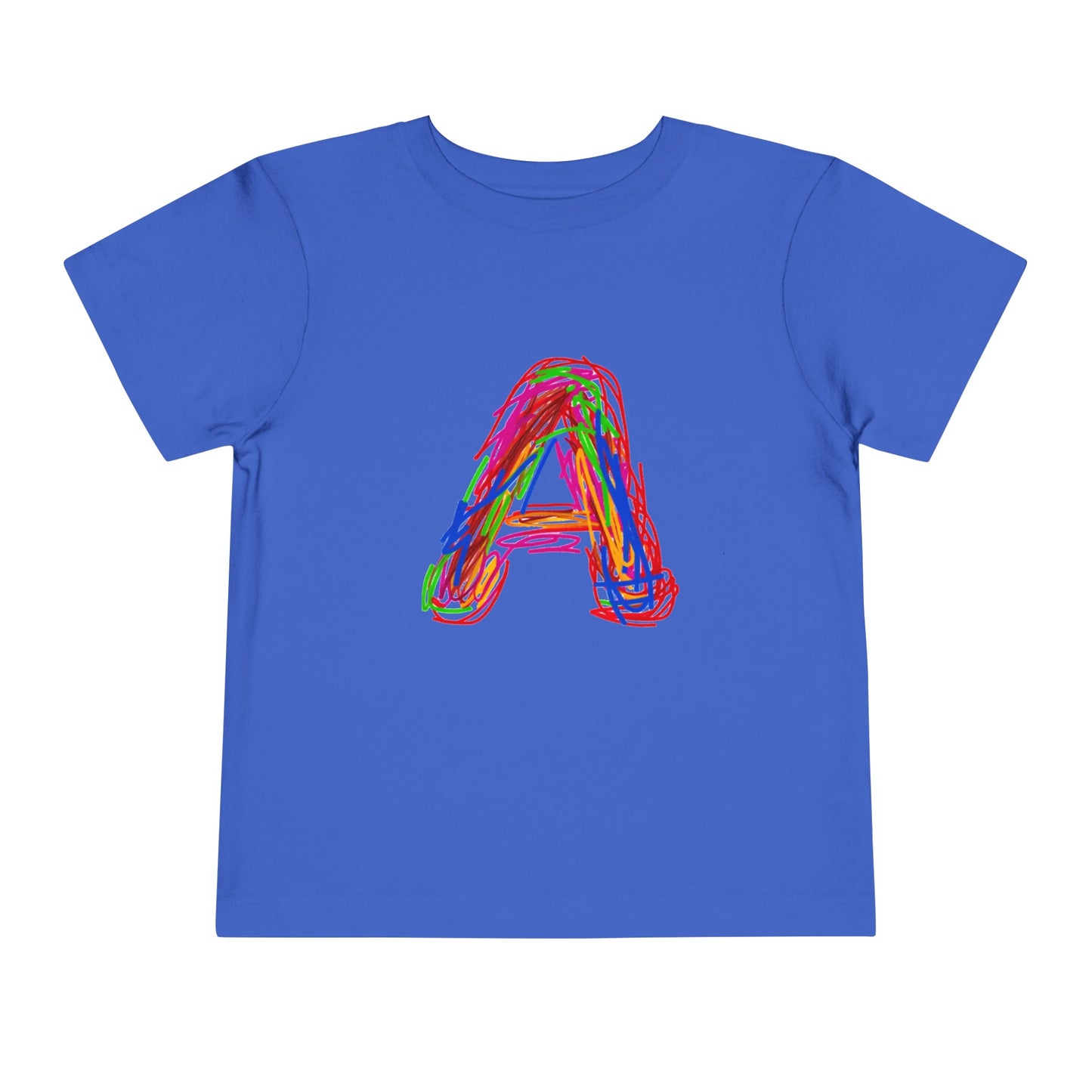 Scribbles (Letter A) T-Shirt - Toddler Short Sleeve Tee