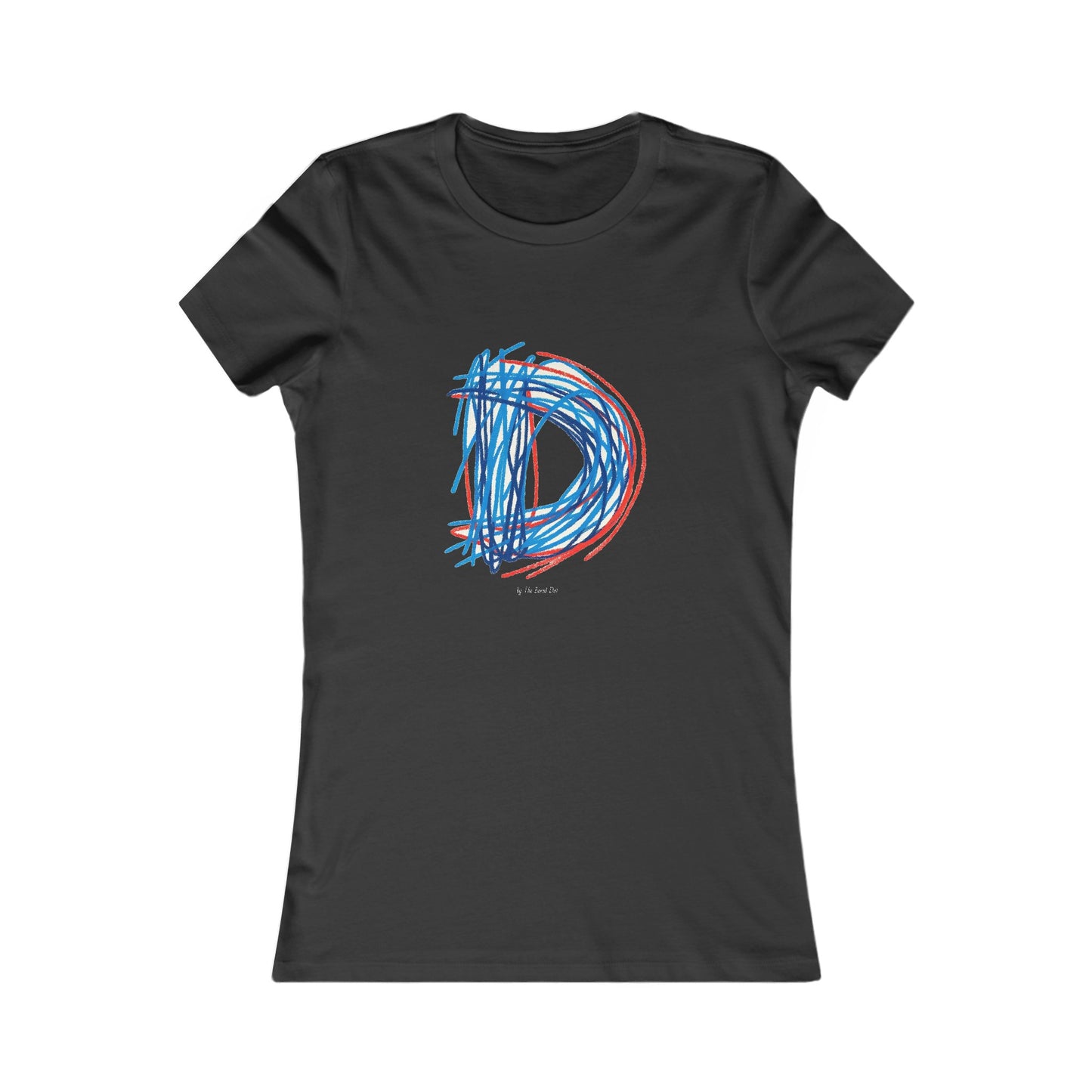 Scribbles (Letter D) T-shirt - Women's Favorite Tee