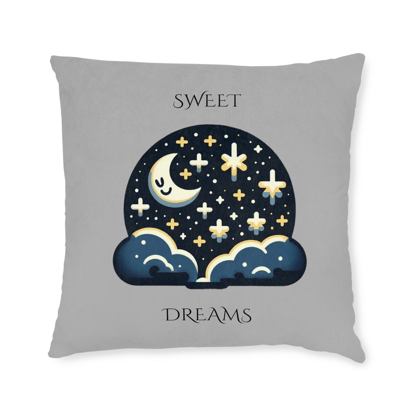 Sweet Dreams (Gray) - Square Pillow