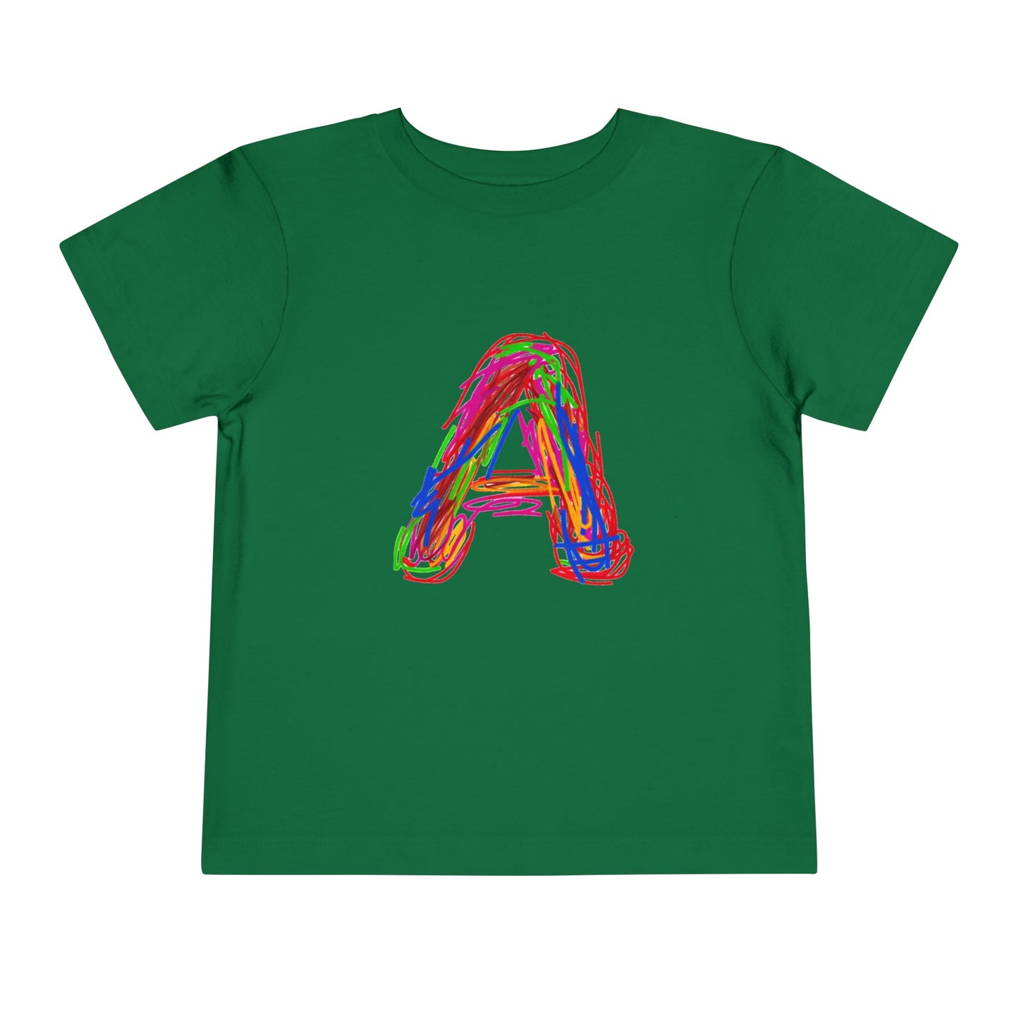 Scribbles (Letter A) T-Shirt - Toddler Short Sleeve Tee