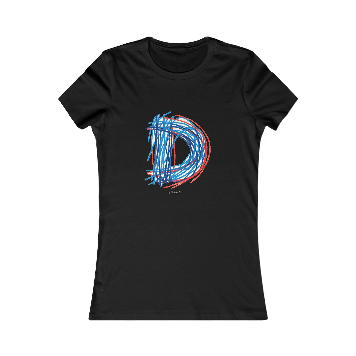 Scribbles (Letter D) T-shirt - Women's Favorite Tee