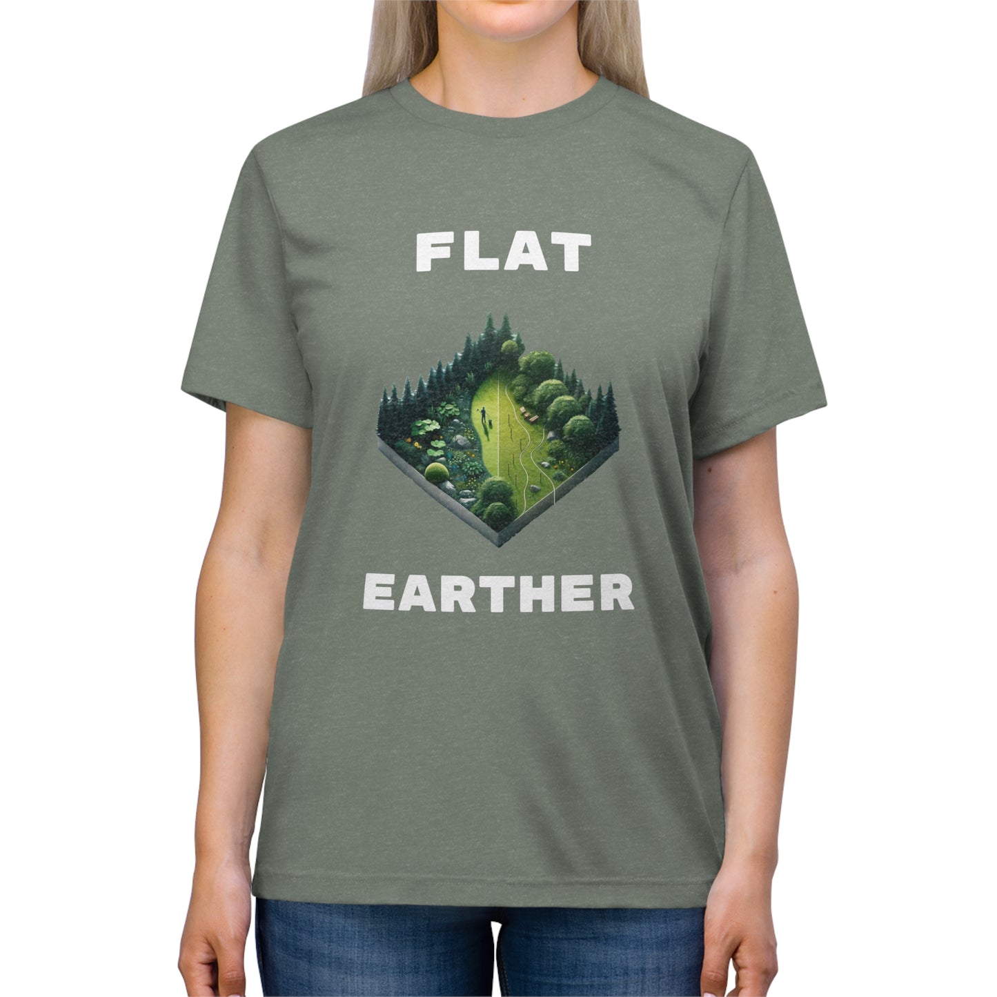 Flat Earther - Unisex Triblend Tee