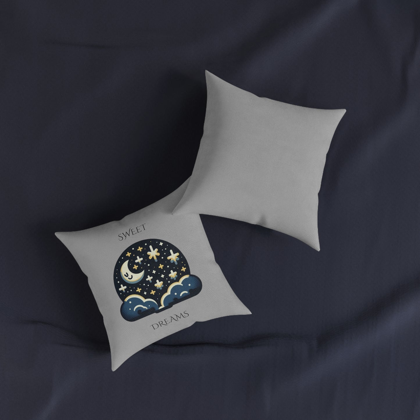 Sweet Dreams (Gray) - Square Pillow
