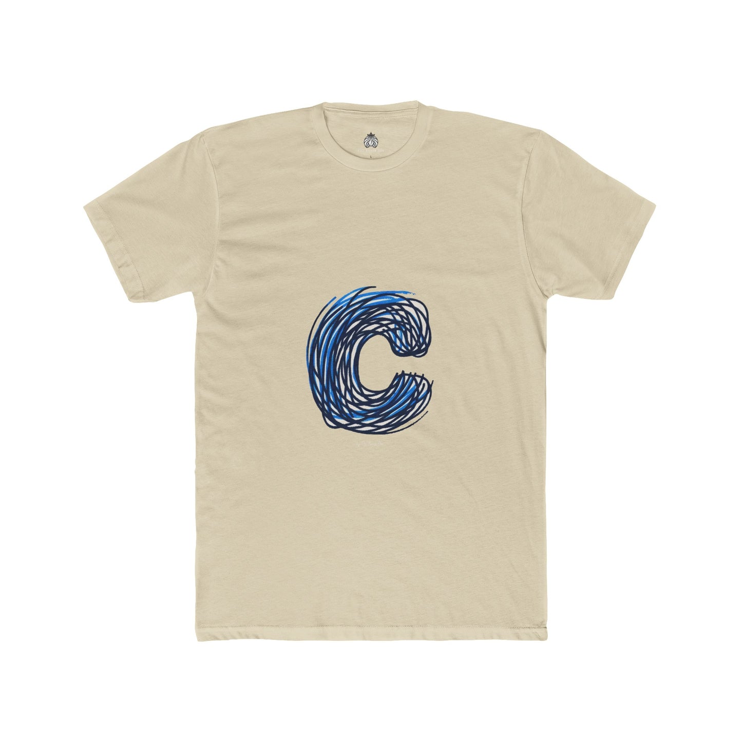 Scribbles (Letter C) T-Shirt - Men