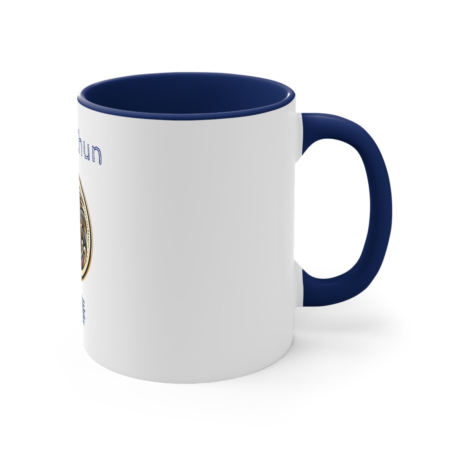 Wing Chun Colorful Emblem - Accent Coffee Mug, 11oz