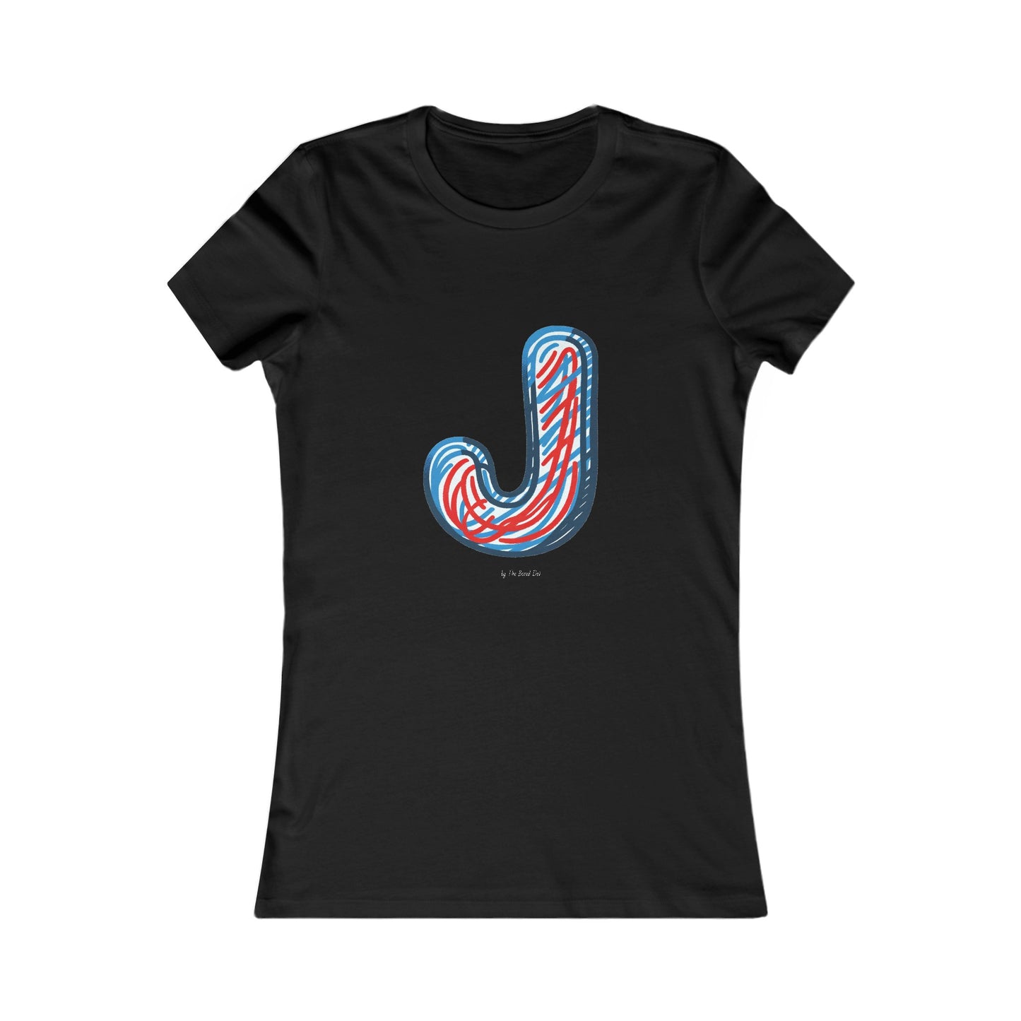 Scribbles (Letter J) T-shirt - Women's Favorite Tee