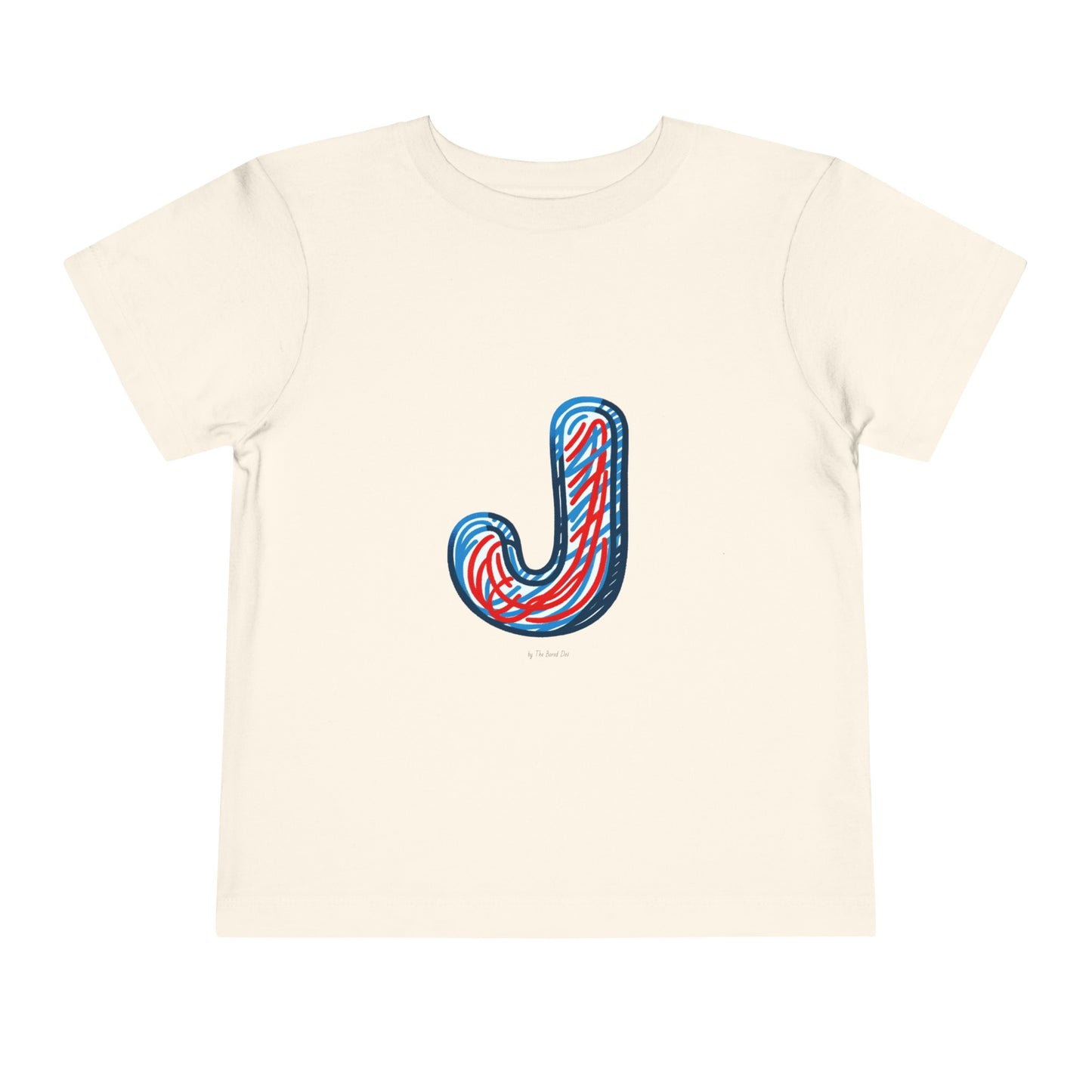 Scribbles (Letter J) T-Shirt - Toddler Short Sleeve Tee