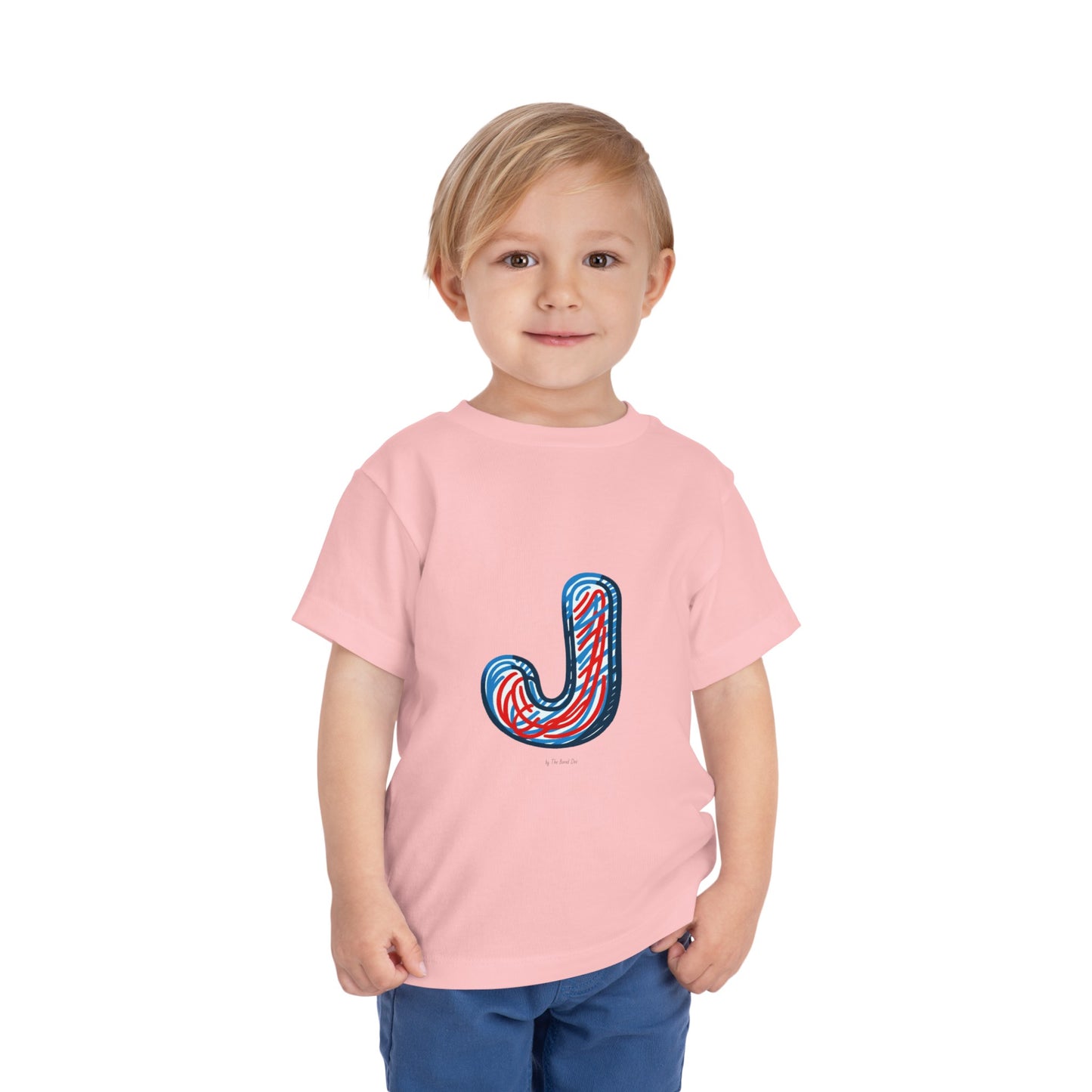 Scribbles (Letter J) T-Shirt - Toddler Short Sleeve Tee