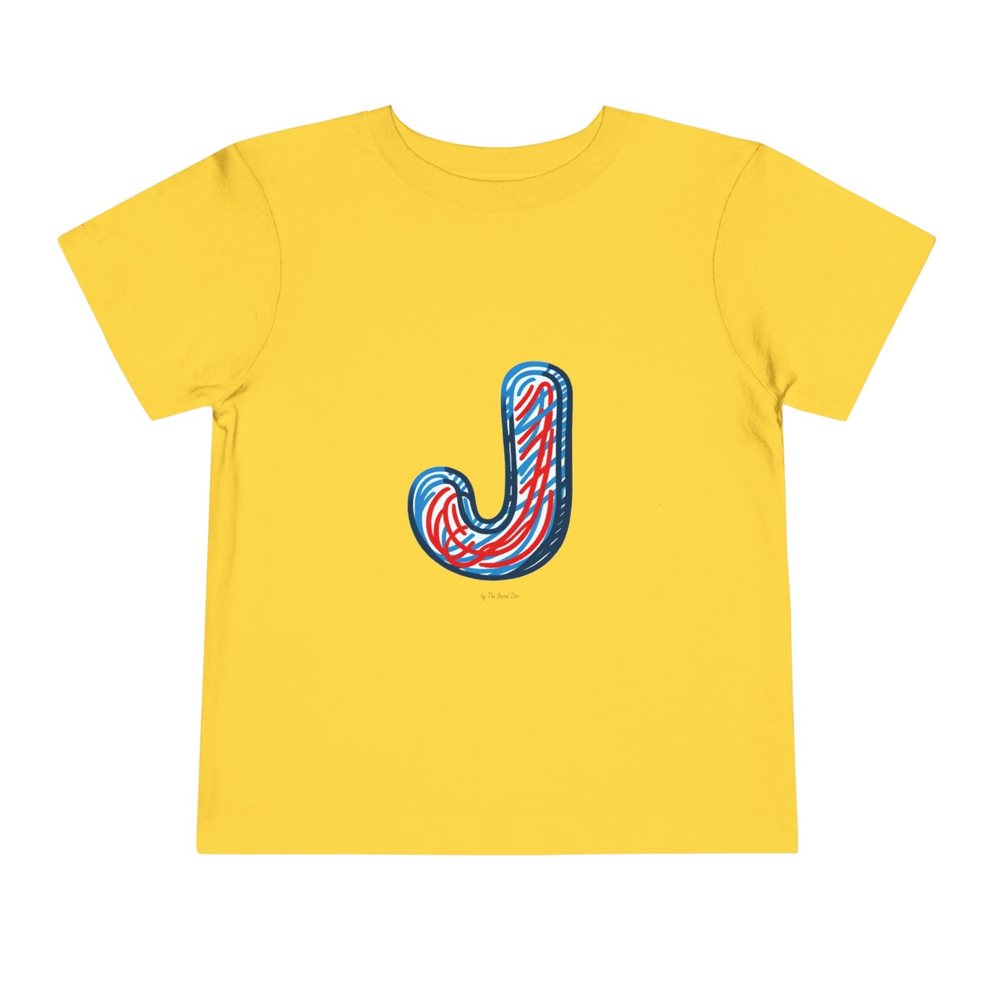 Scribbles (Letter J) T-Shirt - Toddler Short Sleeve Tee