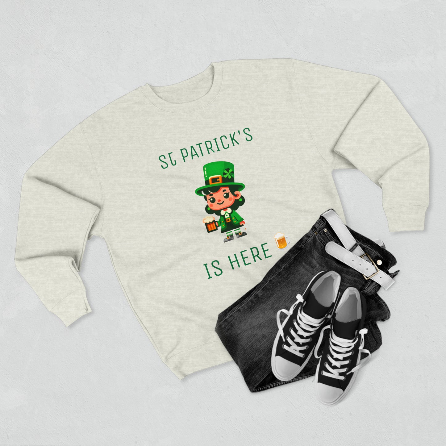 Saint Patrick's Is Here - Unisex Crewneck Sweatshirt