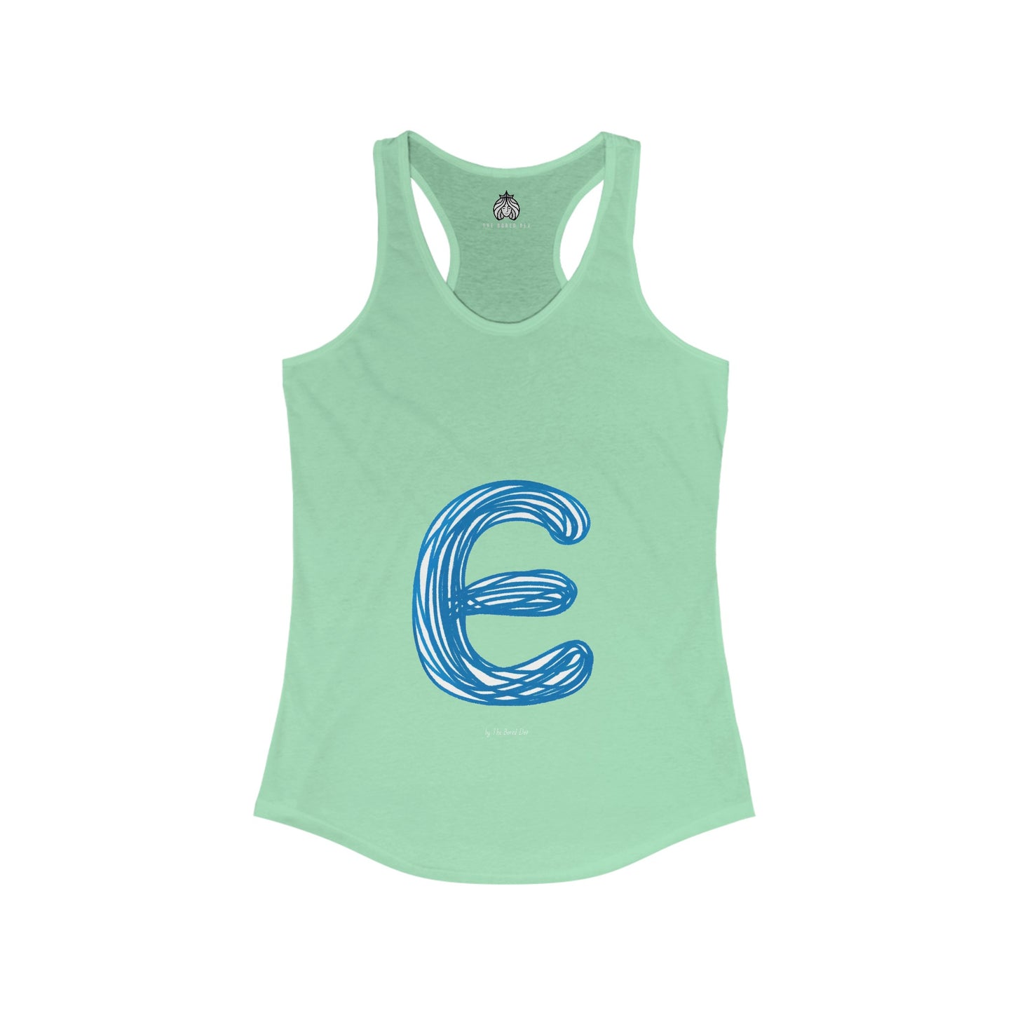 Scribbles (Letter E) - Women's Ideal Racerback Tank