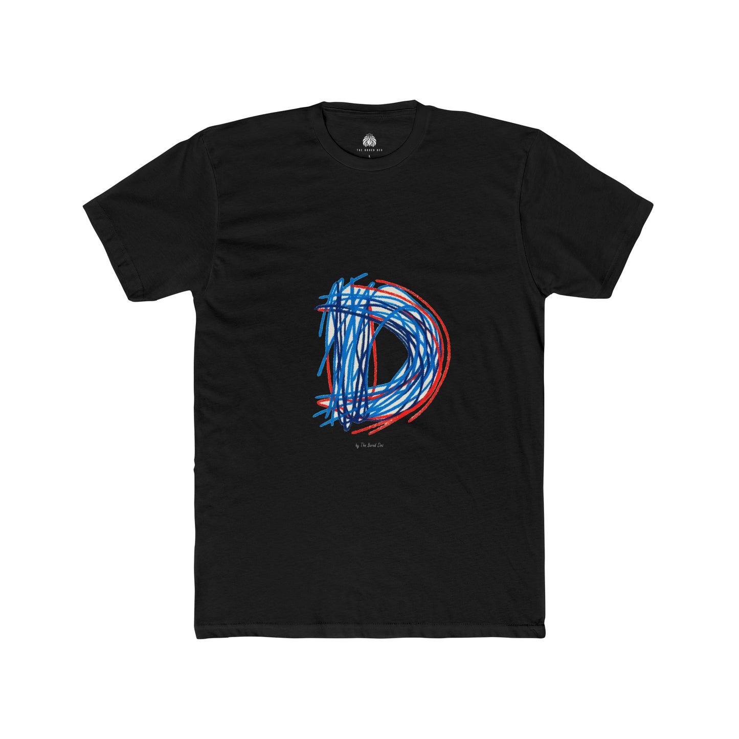 Scribbles (Letter D) T-Shirt - Men