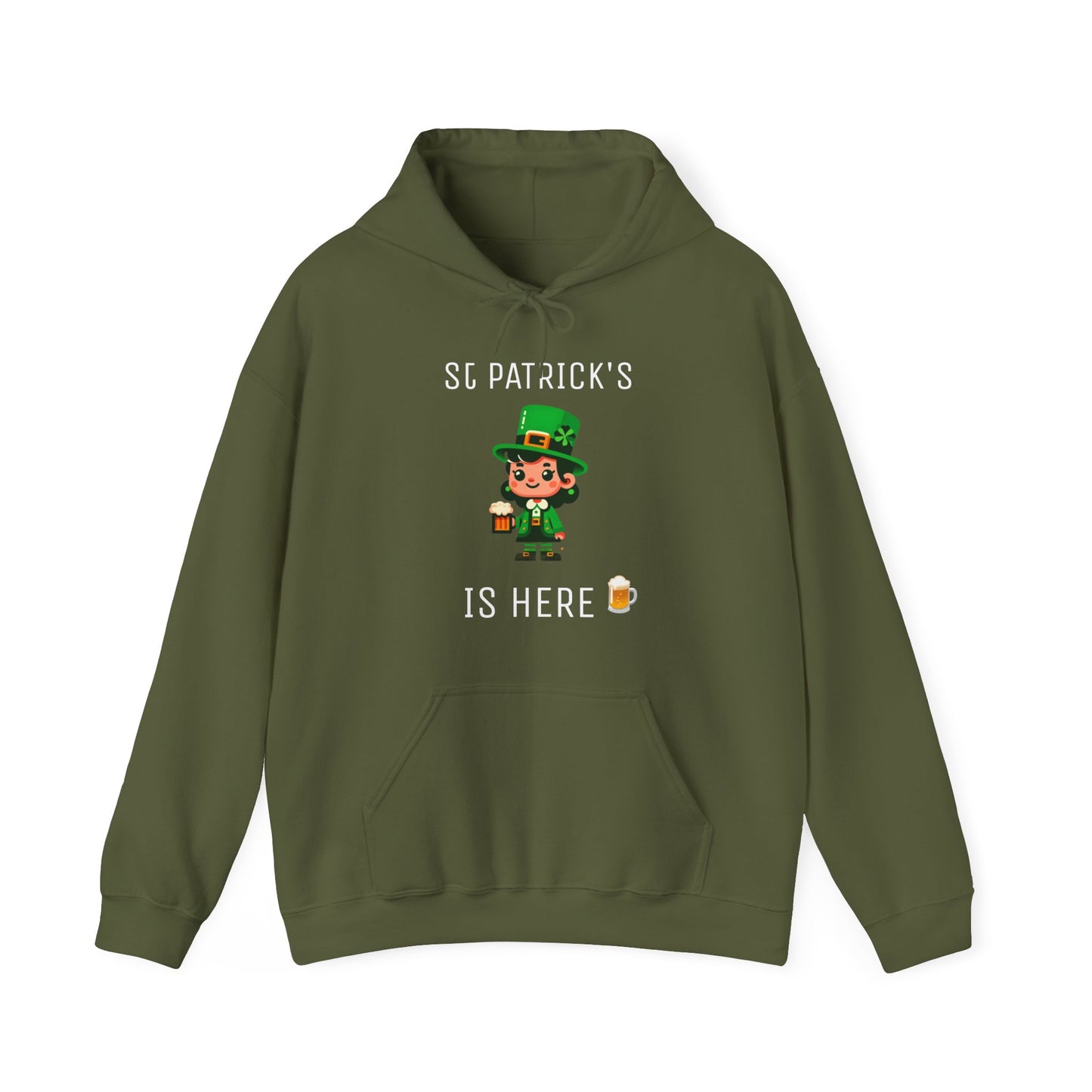 Saint Patrick's Is Here Female - Unisex Heavy Blend™ Hooded Sweatshirt