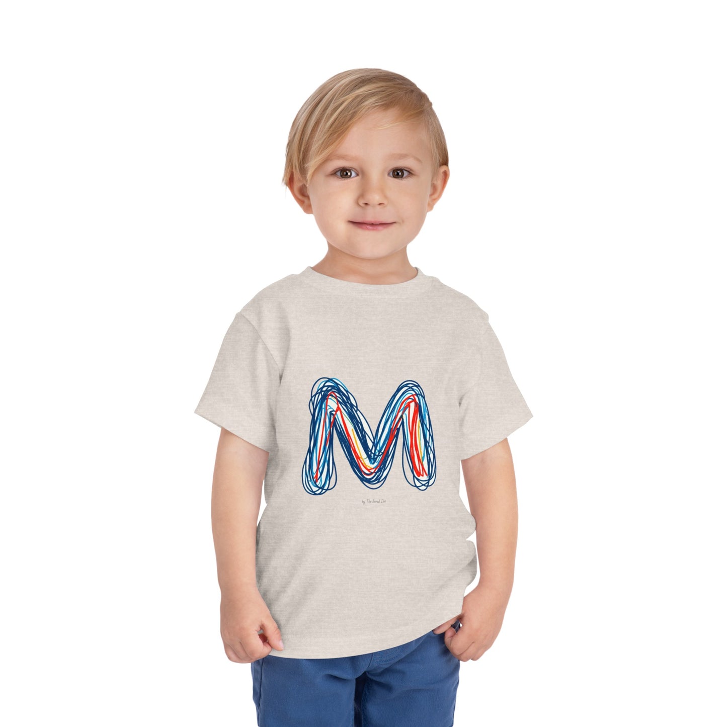 Scribbles (Letter M) T-Shirt - Toddler Short Sleeve Tee